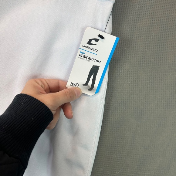 Champro Men's Standard Triple Crown 2.0 Open Bottom Baseball Pants, XL White - Picture 4 of 8